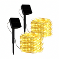 Xylobyte Solar String Lights Outdoor, Waterproof Copper Wire LED Fairy Lights with Auto On/Off, Twinkle Lights for Garden, Patio, Yard, Tree, Party & Holiday Decor