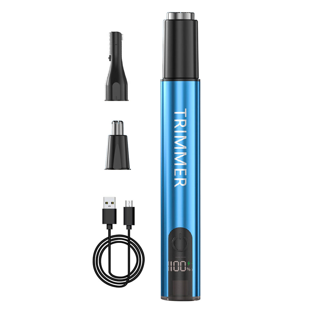 Xylobyte Ear and Nose Hair Trimmer for Women Men,2025 Professional Painless Rechargeable 3 in 1 Eyebrow & Facial Hair Trimmer with Powerful Motor and Dual-Edge Blades Easy Cleansing