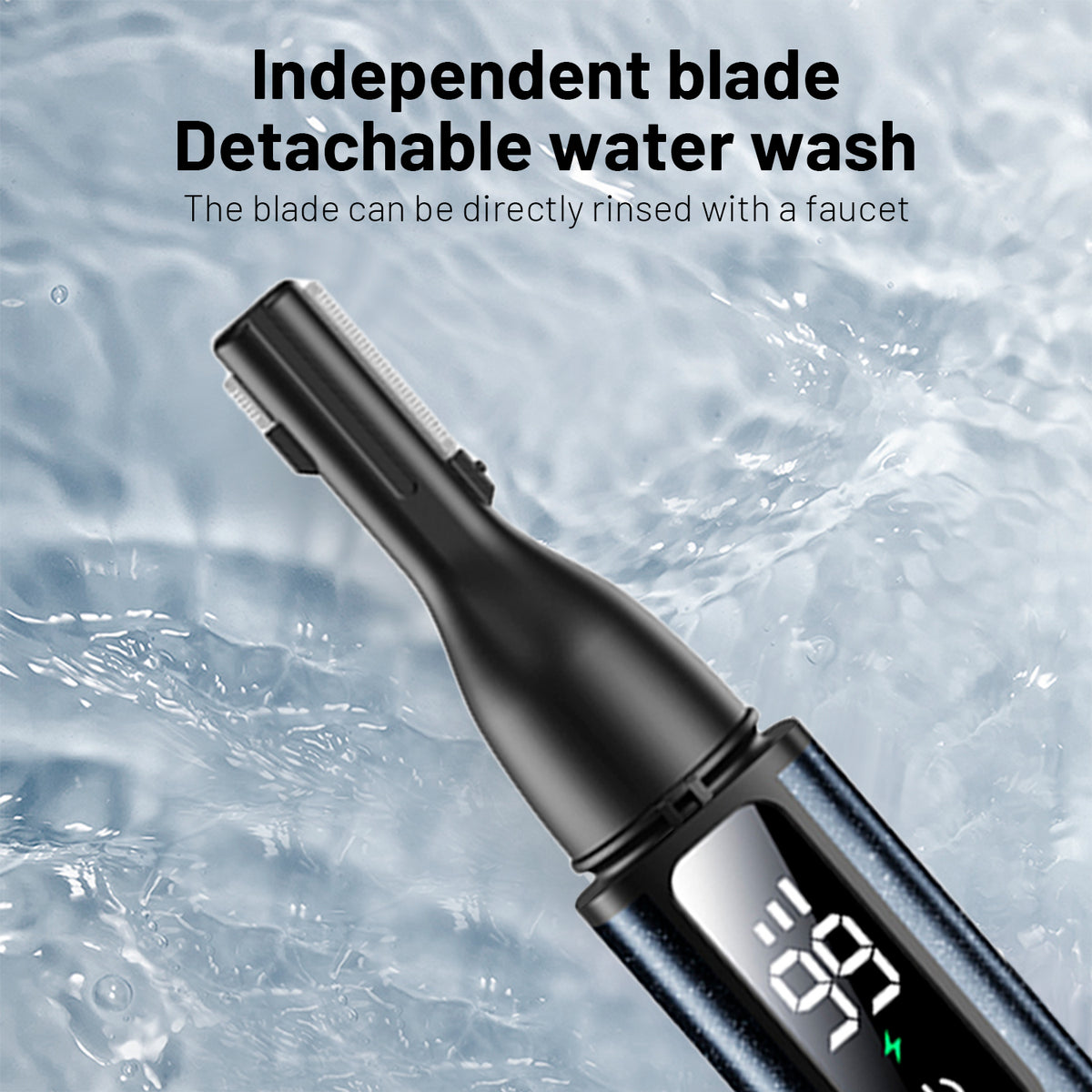 Ear Nose Hair Trimmer, Rechargeable Facial Hair Removal Set for Women Men- Electric Eyebrow Trimmer, 2in1 Face and Nose Trimmer Portable